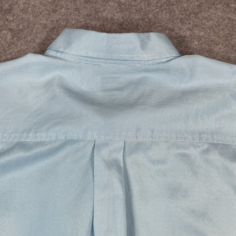 Cinch Mens Button Down Shirt XL Micro Stripe Western Long Sleeve Light Blue